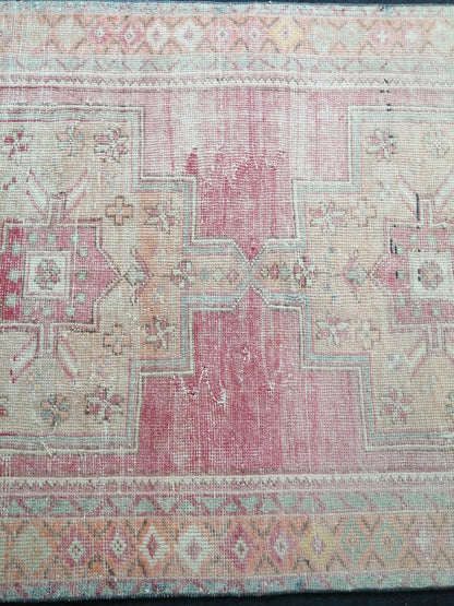 8.4 x 4.3 Turkish Rug, Oushak Rug, Oushak Rugs, Wool Oushak Rug, Oushak Runner Rugs, Runner Rug, Vintage Rug, Hand Made Rug