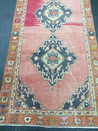 10 X 4.4. Oushak Runner Rug Turkish Runner Rug Vintage Runner Rug Hallway Runner Rug Kitchen Runner Rug Wool Runner Rug Wool Oushak Rug