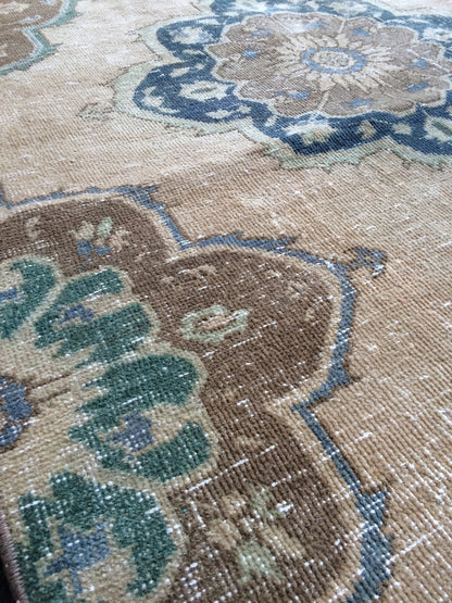 9 x 3 Oushak Runner Rug Turkish Runner Rug Vintage Runner Rug