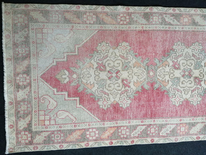 9.9 x 3 Oushak Runner Rug Turkish Runner Rug Vintage Runner Rug Hallway Runner Rug Kitchen Runner Rug Wool Runner Rug Wool Oushak Rug