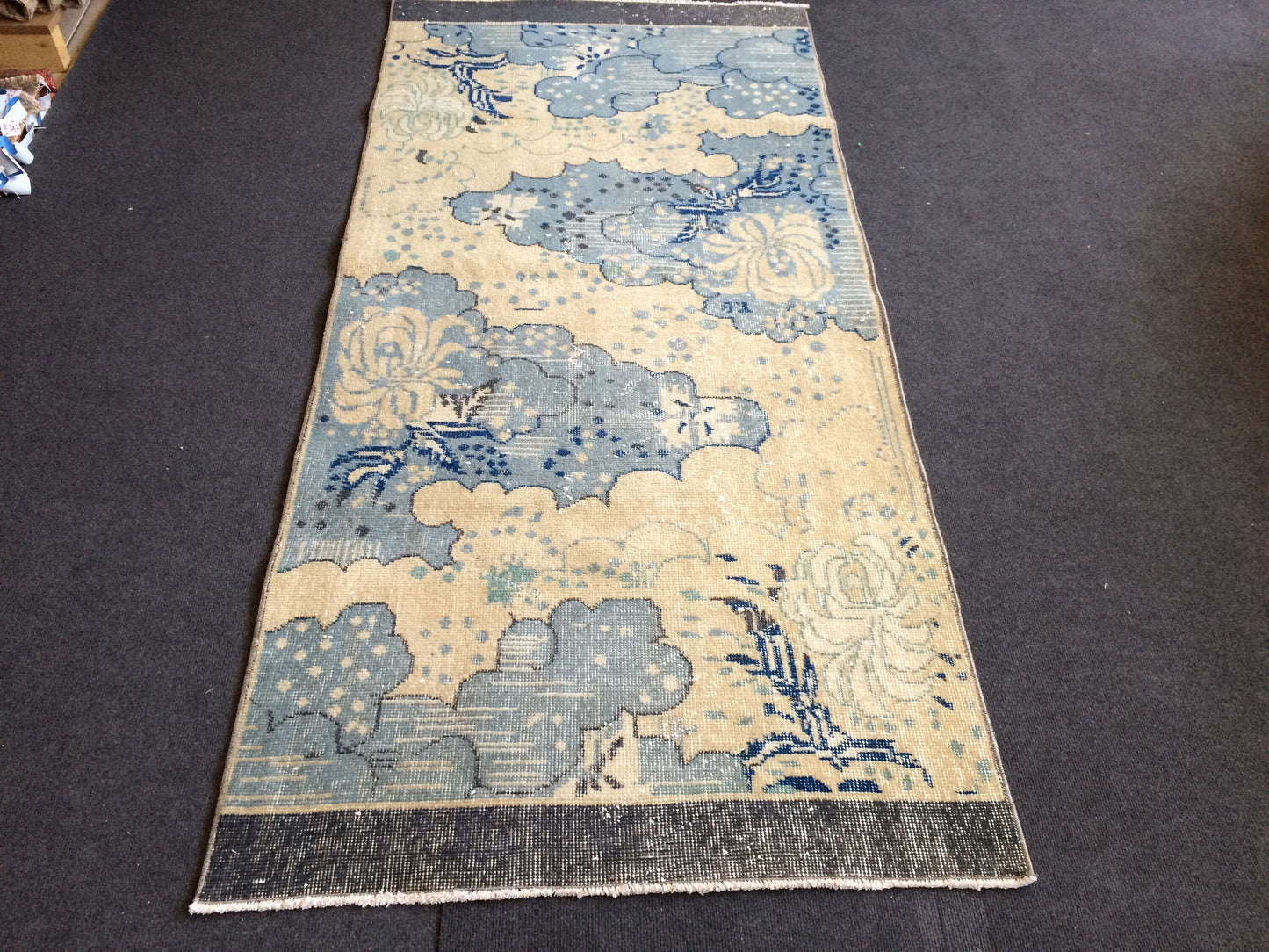 3x7 Turkish Rug, Oushak Rug, Rustic Oushak Rug, Wool Oushak Rug, Oushak Runner Rugs, Farmhouse Rug, Vintage Rug, Hand Made Rug