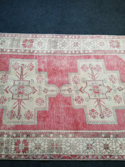 9.3 x 4.6   Oushak Runner Rug Turkish Runner Rug Vintage Runner Rug Hallway Runner Rug Kitchen Runner Rug Wool Runner Rug Wool Oushak Rug