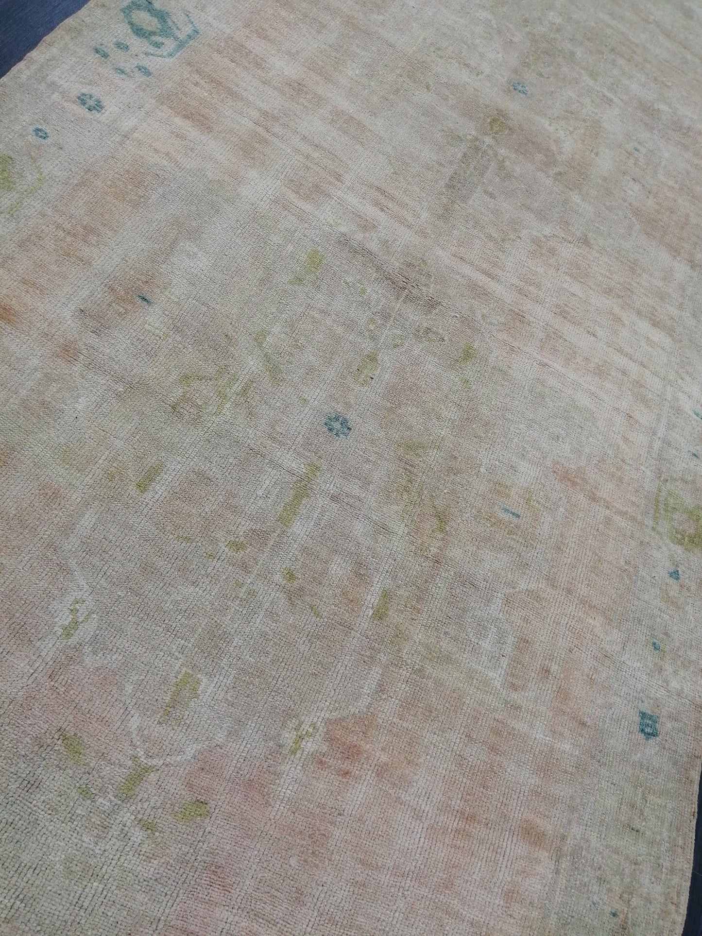 4.6 x 11.5 Muted Wool Runner Rug  Muted Oushak Runner Rug Turkish Runner Rug Vintage Runner Rug Hallway Runner Rug Kitchen Runner Rug