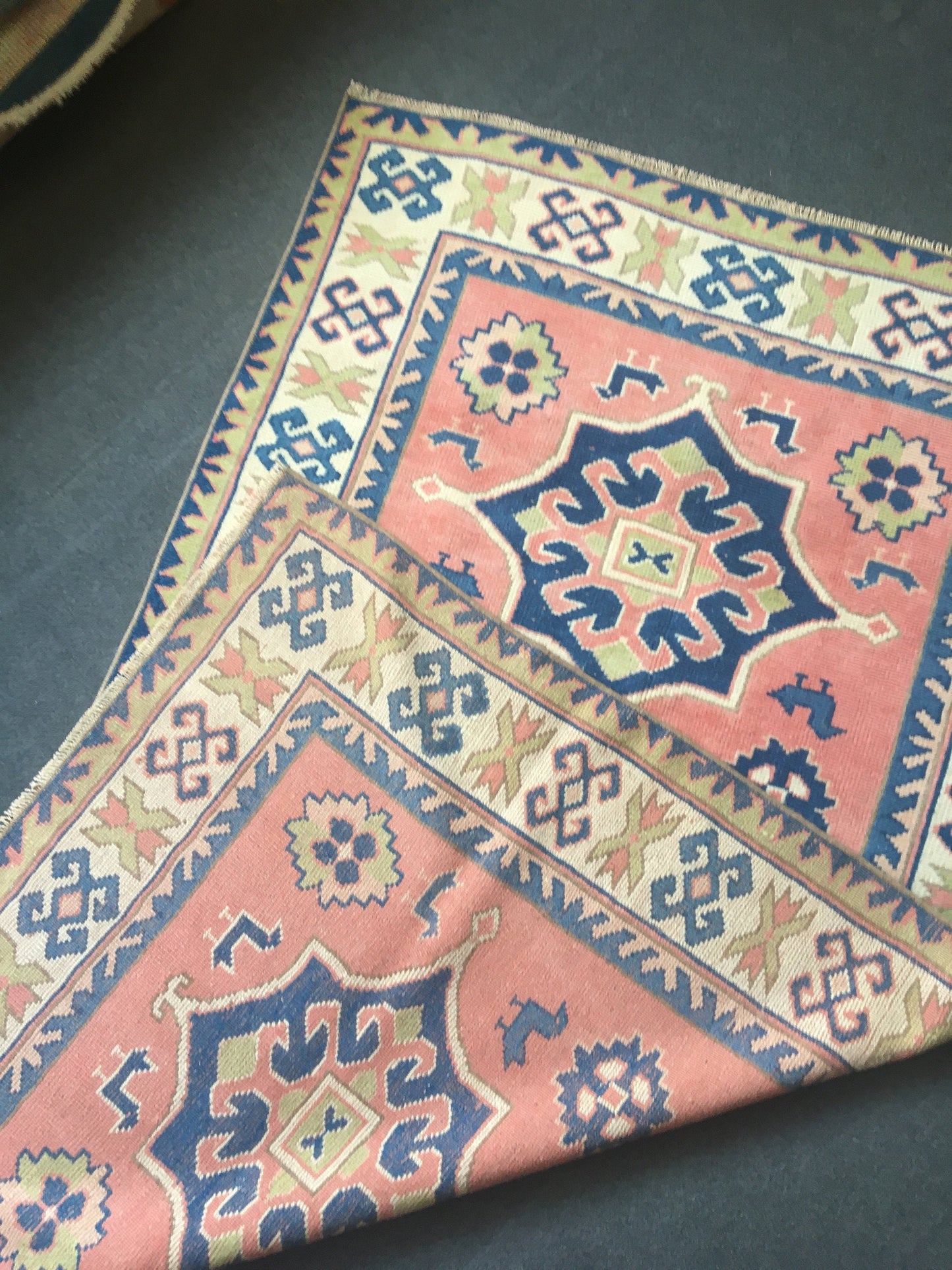 4x6 feet pink largest living room rug, handmadae blue kitchen area rug, vintage wool etnique wide bedroom rug, bathroom floor large carpet