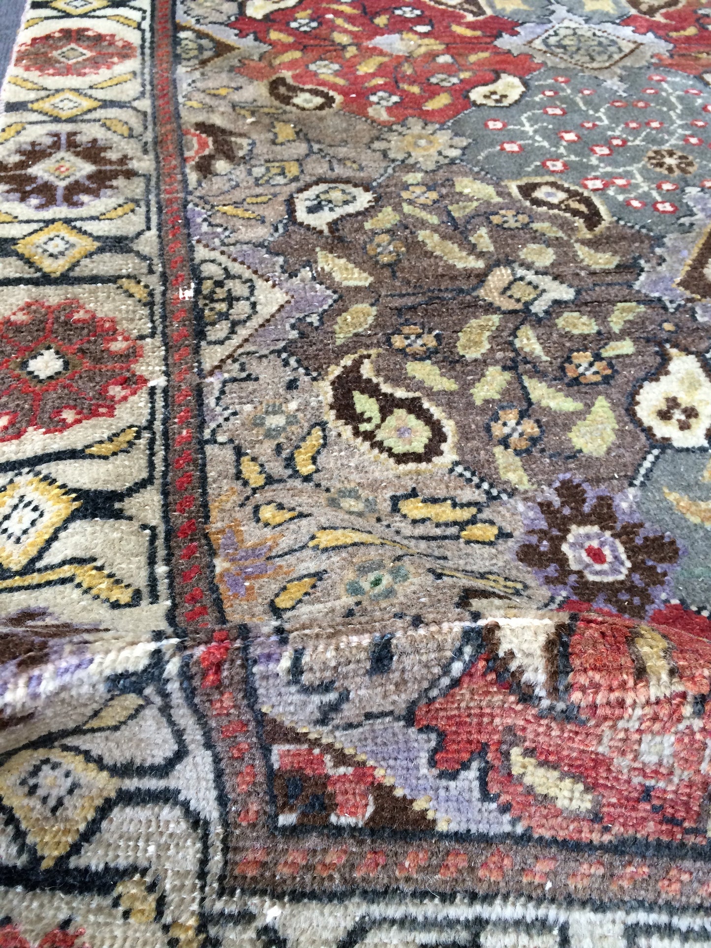 4.9 x 7 OUSHAK RUG TURKISH Oushak Rug Vintage 5x7 Rug Vintage Runner Rug Wool Rug Hand Made Rugs Vintage Turkish Rug