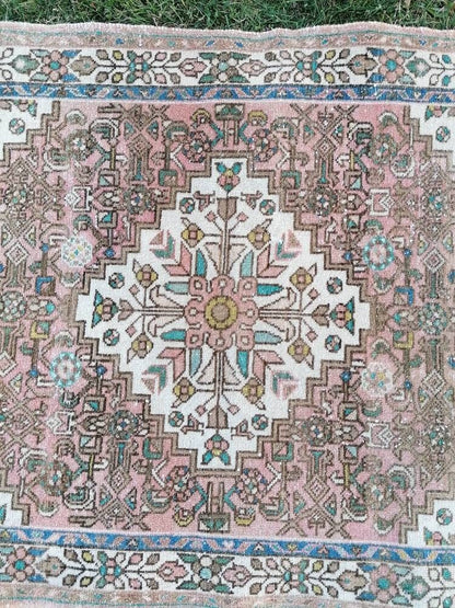 3'6x5 handmade rug,vintage rug,wool rug