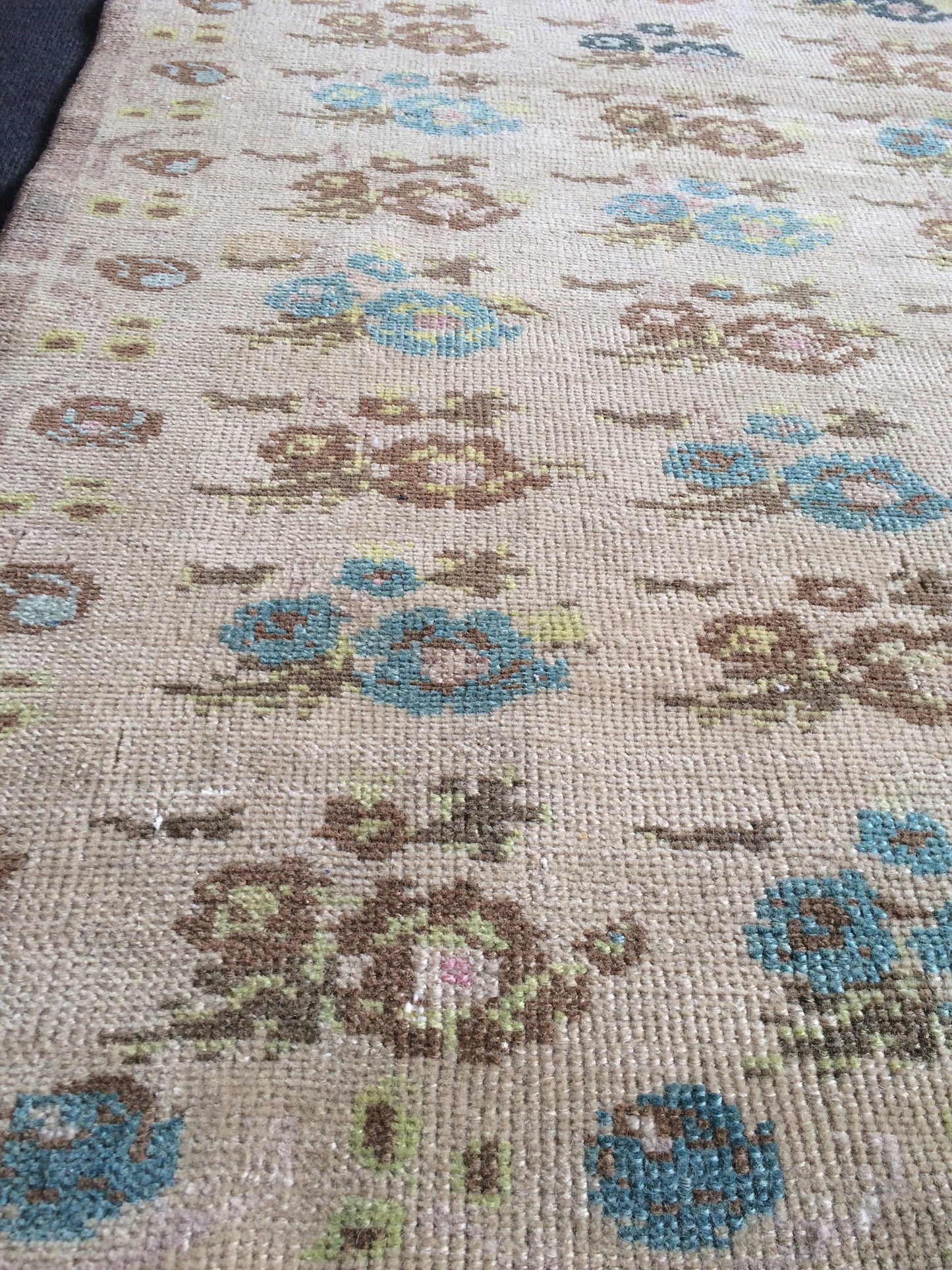 Turkish Rug, Vintage Oushak Rug, Oushak Rug, Wool Oushak Rug, Oushak Runner Rugs, Farmhouse Rug, Vintage Rug, Minimalist Rug, Hand Made Rug