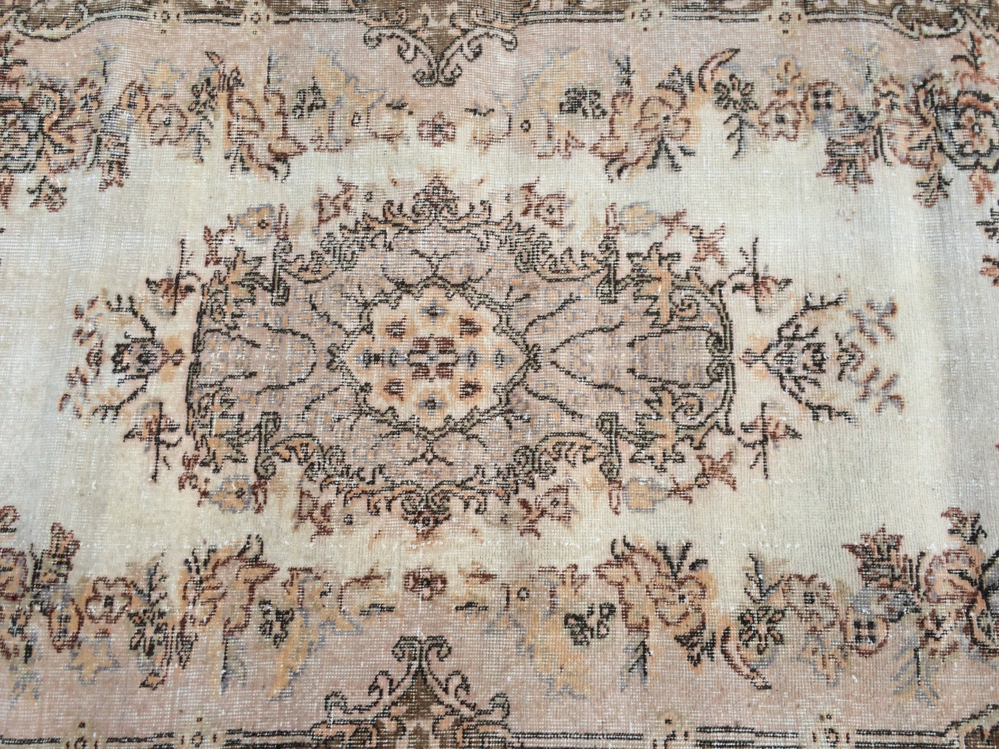 Vintage RUG, Turkish VINTAGE Rug, Oushak  Rug, Bohemian Rug, Living Room Rug, Oushak Rug,Hand Knotted Rug, Muted Rug,  Vintage Flooring,Rugs