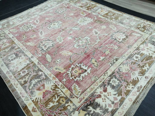 Vintage Rug OUSHAK RUG 10 x 8.3 TURKISH Oushak Rug Modern Oushak Rug Vintage Rug Wool Oushak Rug Hand Made Rugs Vintage Turkish Rug 8x10 rug