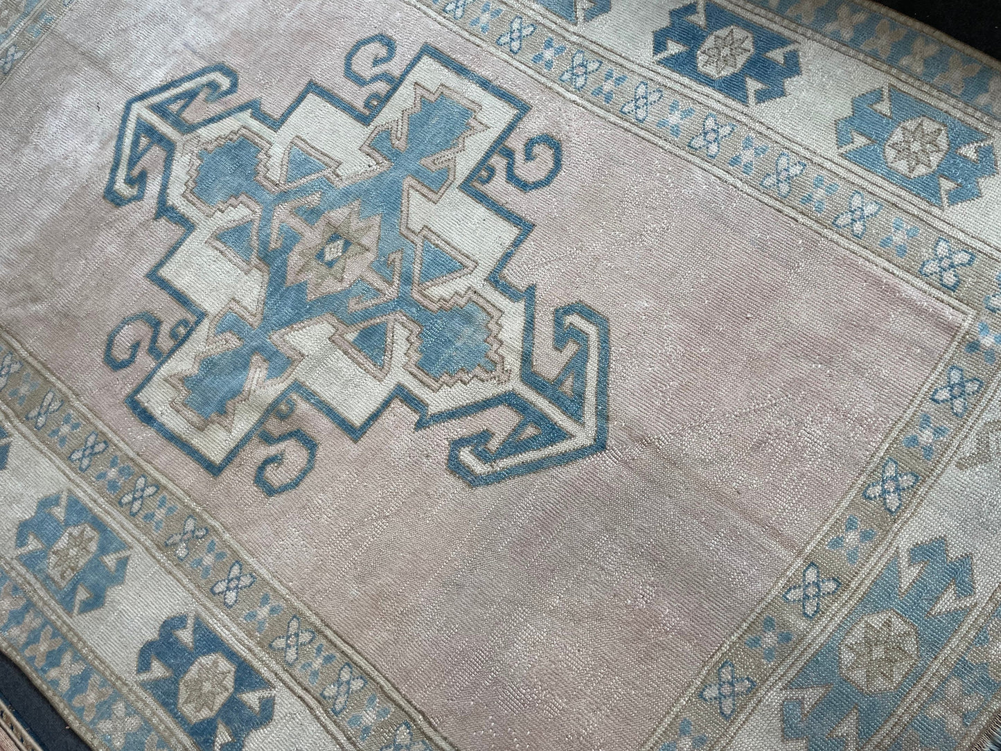 6 x 8 turkish rug -  oushak rug, handmade living room rug