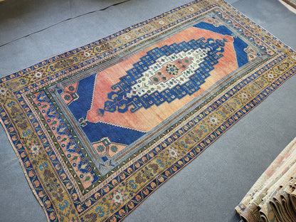 OUSHAK RUG, TURKISH 5.6 x 11 Rug, Vintage Oushak Rug, Vintage Persian Rug, Wool Hand Knotted Rug,  Handmade Rug, Vintage Turkish Rug