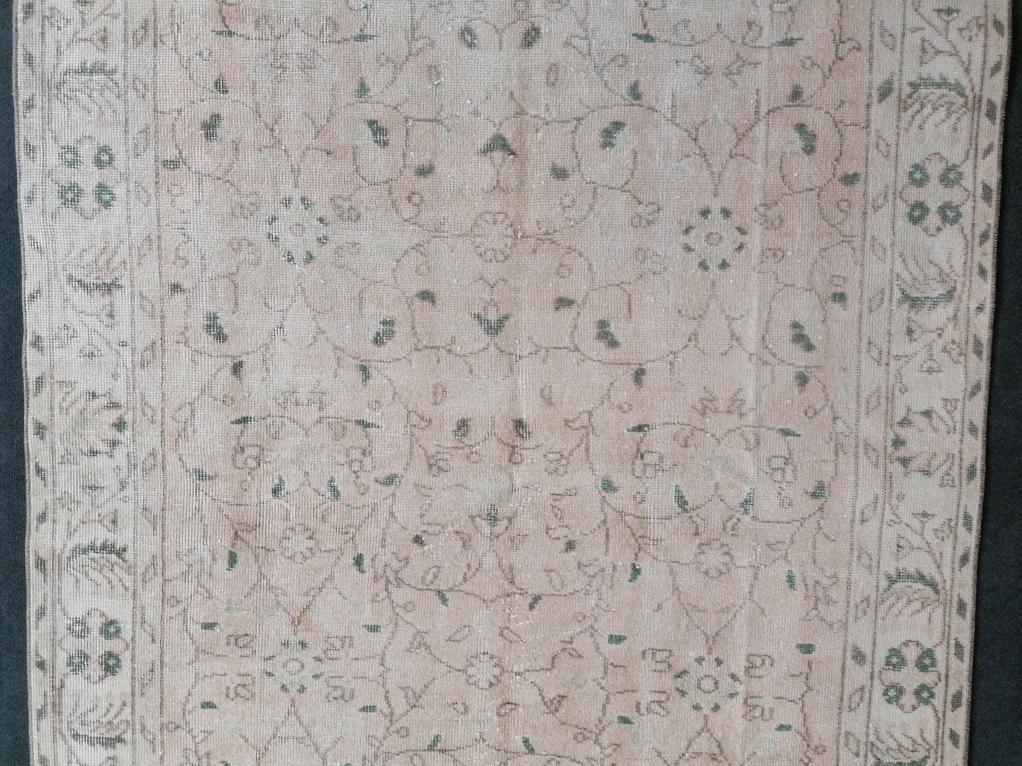 5 x 9.5 Oushak turkish rug, large vintage rug, Distressed rug