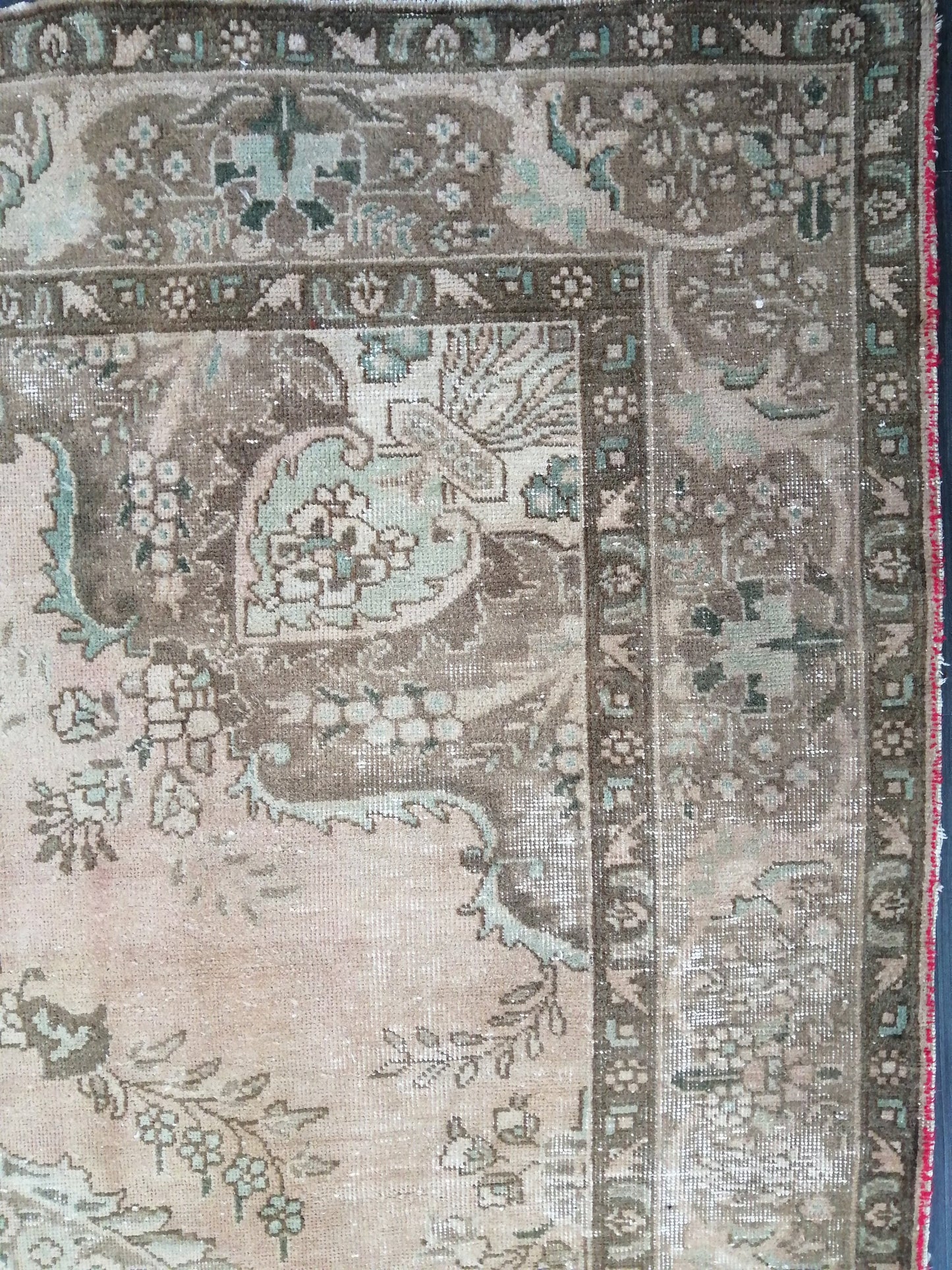 Vintage Rug 6.4 x 9.6 Muted Vintage Persian Rug Vintage Oriental Rug Hand Knotted Rug Hand Made Rug Large Area Rug