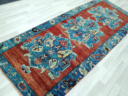 4x10 OLD Oushak Runner Rug Turkish Runner Rug Vintage Runner Rug Hallway Runner Rug Kitchen Runner Rug Wool Runner Rug Wool Oushak Rug