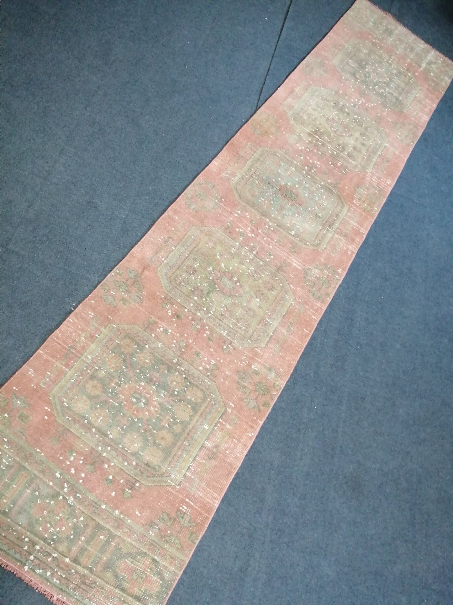 2 6 x 11.4 Oushak Runner Rug Turkish Runner Rug Vintage Runner Rug Hallway Runner Rug Kitchen Runner Rug Wool Runner Rug Wool Oushak Rug