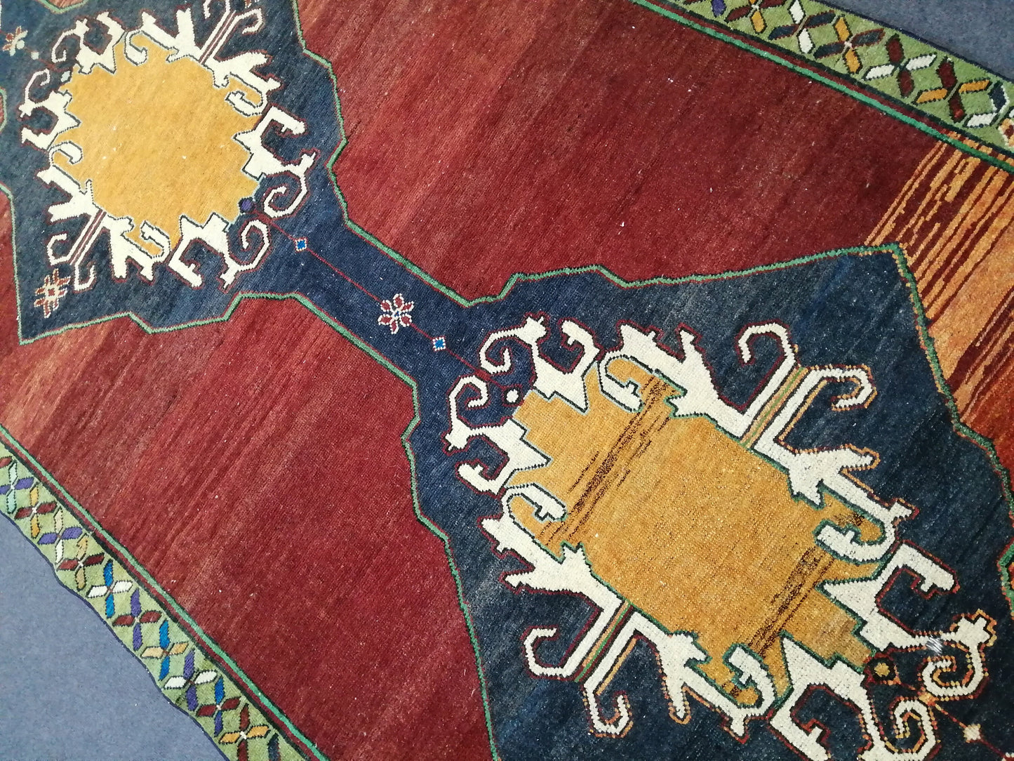 10.7 X 5 Rugs, Hand Made Rug, Oushak Rug, Rustic Rug, Bohemian Rug, Rug Runner, Turkish Rug, Farmhouse Rug, Vintage Rug, Wool rug