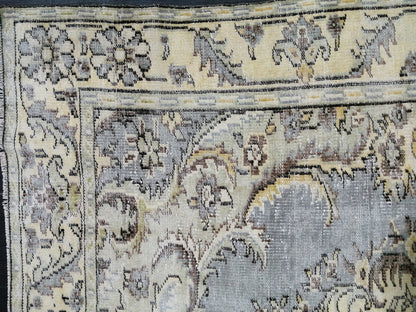 Oriental 6 x 10 Vintage Oushak Runner Rug Vintage Hand Knotted Rug Wool Oushak Rug Hand Made Rugs Vintage Turkish Rug Persian Rug