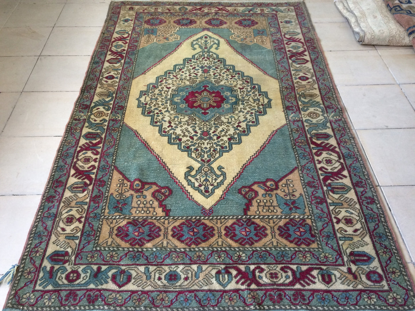 Turkish Rugs,  Oushak Rug, Hand Knotted Rug, Wool Persian Rug,Handmade Rug, Wool Turkish Rug, Vintage Farmhouse Rug, Vintage Rug, Floor Art