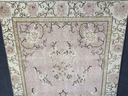 OUSHAK RUG TURKISH Oushak Rug Vintage Rug Vintage Runner Rug Wool Oushak Rug Hand Made Rugs Vintage Turkish Rug