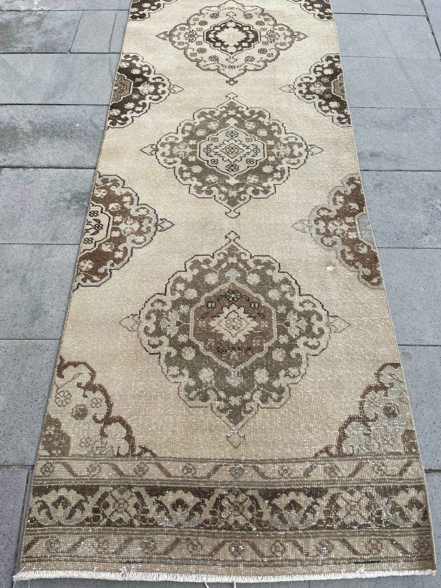 Handmade Extra Long Turkish Runner Very Long Oushak Runner Rug 2.8 x 22.7 ft Vintage Runner Rug Pink XL Muted Runner Rug Staircase Runner