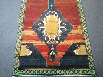 10.7 X 5 Rugs, Hand Made Rug, Oushak Rug, Rustic Rug, Bohemian Rug, Rug Runner, Turkish Rug, Farmhouse Rug, Vintage Rug, Wool rug