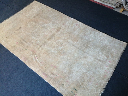 7.5 x 4.3 Muted Rugs, Hand Made Rug, Oushak Rug, Rustic Rug, Bohemian Rug, Rug Runner, Turkish Rug, Farmhouse Rug, Vintage Rug, Wool rug