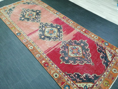 10 X 4.4. Oushak Runner Rug Turkish Runner Rug Vintage Runner Rug Hallway Runner Rug Kitchen Runner Rug Wool Runner Rug Wool Oushak Rug