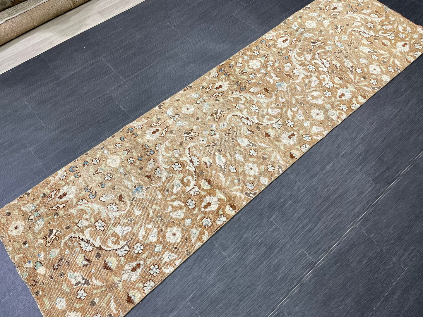 Oriental Runner Rug Turkish Runner Rug Vintage Runner Rug 2.4 x 8.5 Hallway Runner Rug Kitchen Runner Rug Wool Floral Runner Rug