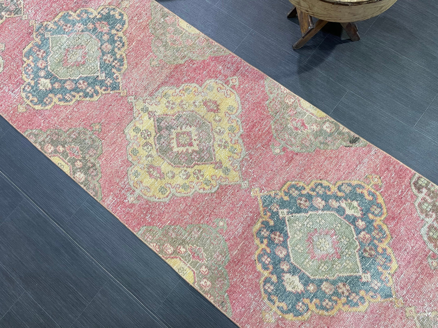 Vintage Runner Rug, Handmade 2.9 x 12.8 Runner Rug, Turkish Runner Rug, Hallway Runner Rug, Persian Kitchen Runner Rug, Hand Knotted Runner