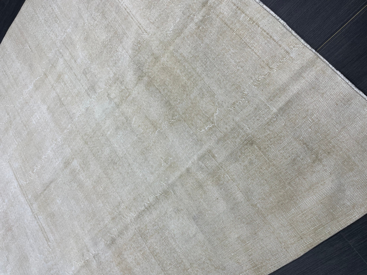 Neutral RUG TURKISH Rug 6.7 x 10 Vintage Rug Natural Wool Oushak Rug Handmade Persian Rugs Vintage Plain Rug Neutral Oriental rug