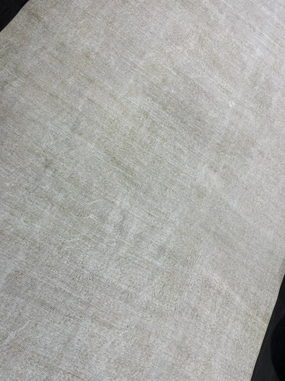 Neutral RUG, TURKISH Rug 6.4 x 9.4, Vintage Rug, Natural Wool Oushak Rug, Handmade Persian Rugs Vintage Plain Rug Neutral Oriental