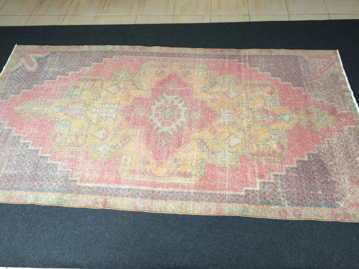 Vintage Rugs  TURKISH HAND MADE Rugs   Vintage Turkish Rugs   Oushak Rug   Traditional Rug, Turkish Oushak Rug, Vintage Oushak Rug, Wool Rug