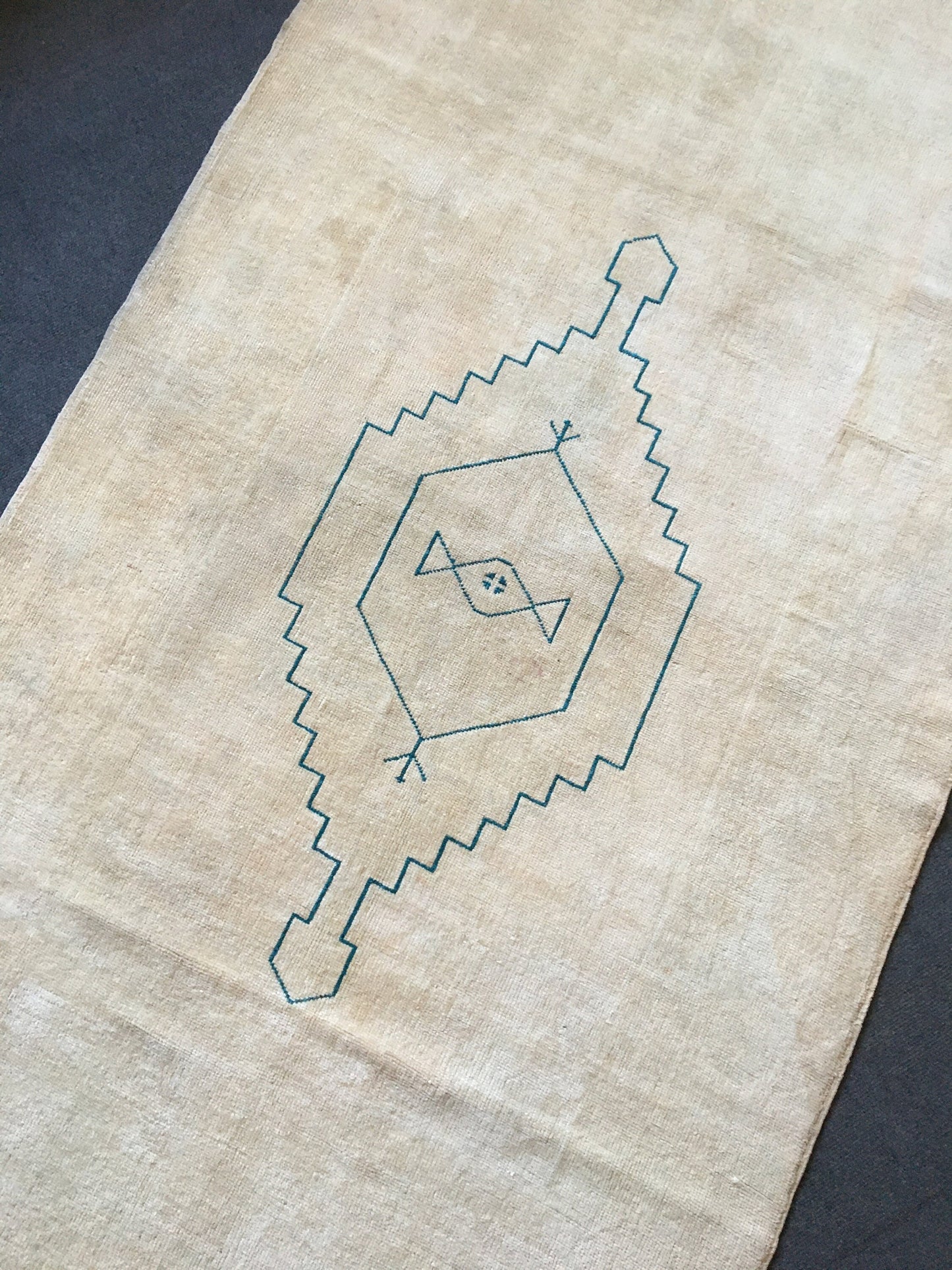 4x7 feet natural muted soft colors wool rug, large oushak bedroom rug, handmade wide living room floor rug, turkish office rug, bathroom rug