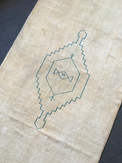 4x7 feet natural muted soft colors wool rug, large oushak bedroom rug, handmade wide living room floor rug, turkish office rug, bathroom rug