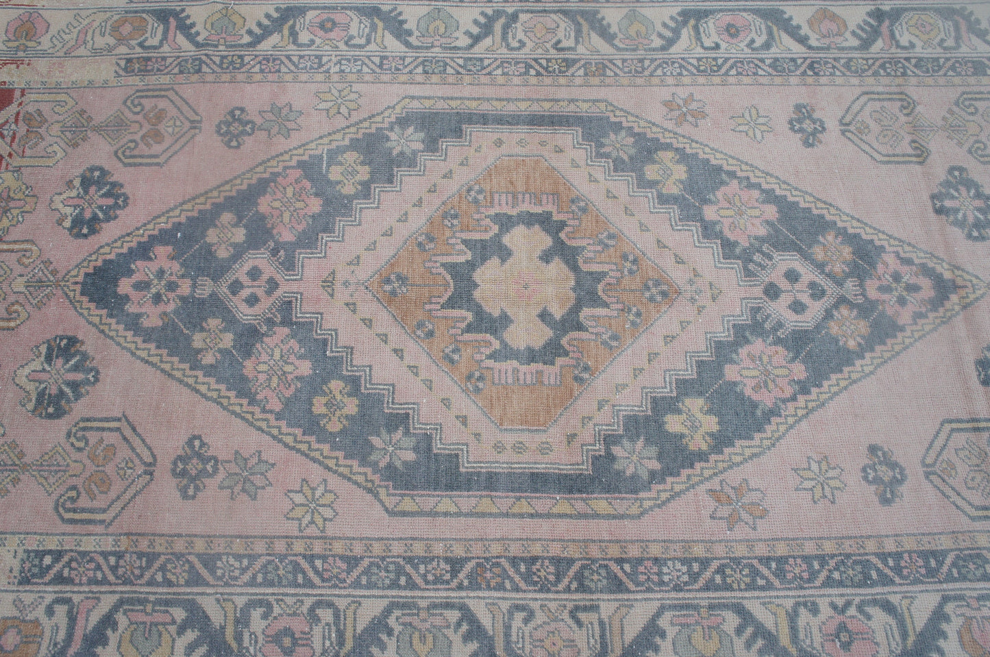 8 x 4 Vintage RUG Turkish Rug , Oushak Rug,Hand woven Rug,Weaving