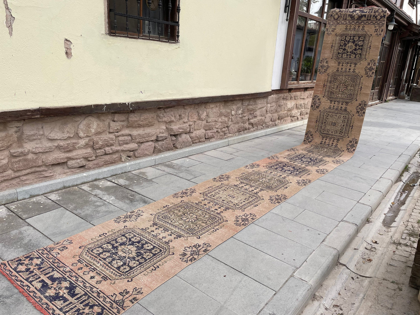 Wool Extra Long Runner Rug, Very Long Handmade Runner 2.7 x 22 ft Rug, Vintage Runner Rug, XL Turkish Runner Rug Staircase Runner rug