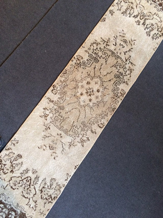 Vintage Rug Runner Turkish Runner  Rug, Boho Runner Rug, Living Room Rug,Oushak Rug Runner Vintage Flooring Hallway Long Run