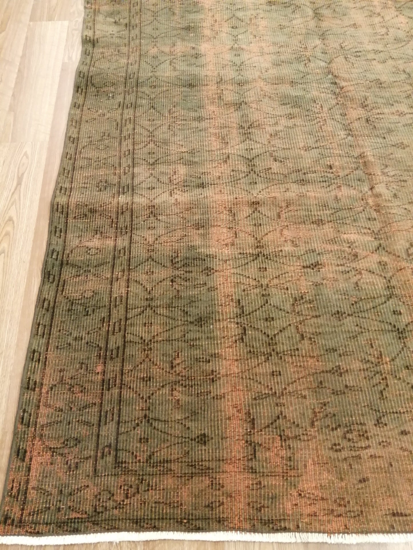 8.5 x 7.9 Rugs, OverDyed Hand Made Rug, Oushak Rug, Rustic Rug, Bohemian Rug, Rug Runner, Turkish Rug, Farmhouse Rug, Vintage Rug, Wool rug