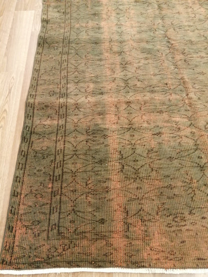 8.5 x 7.9 Rugs, OverDyed Hand Made Rug, Oushak Rug, Rustic Rug, Bohemian Rug, Rug Runner, Turkish Rug, Farmhouse Rug, Vintage Rug, Wool rug