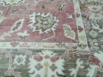 Vintage Rug OUSHAK RUG 10 x 8.3 TURKISH Oushak Rug Modern Oushak Rug Vintage Rug Wool Oushak Rug Hand Made Rugs Vintage Turkish Rug 8x10 rug