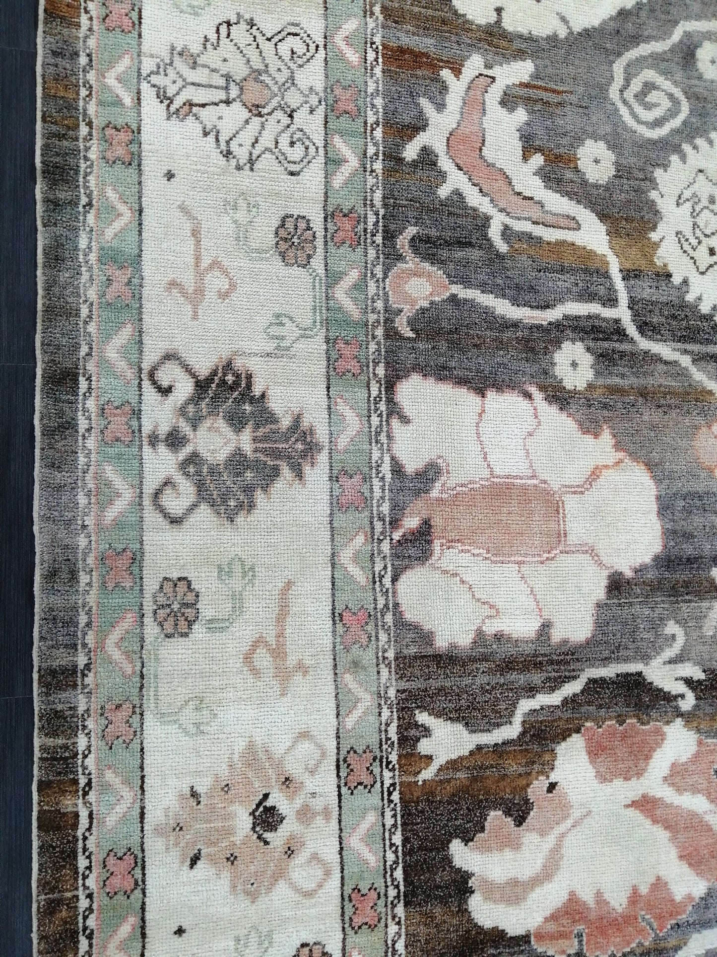 OUSHAK RUG, 12.4 x 8.7 Turkish Oushak Rug, Vintage Oushak Rug Wool Oushak Rug Hand Made Rugs, AUTHENTIC Oushak Rug