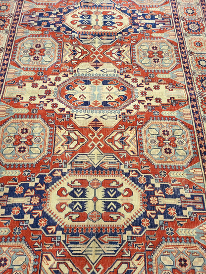 Large OUSHAK RUG, TURKISH 6.5 x 9.3 Oushak Rug, Vintage Rug Low Wool Pile Persian Rug Handmade Rug living room Rug loom rug wholesale rugs