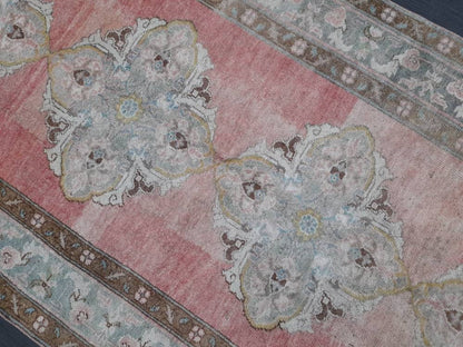 Vintage Runner 4.7 x 11 Rug Turkish Runner Rug Handmade Runner Rug Staircase Runner Kitchen Runner Rug Wool Runner Rug Wool Oriental Runner