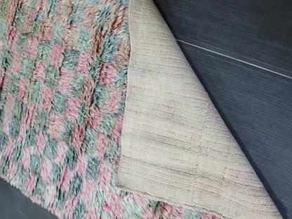 Antique Wool Rug, 2.7 x 4 Vintage Shaggy Rug,High Wool Pile Rug, Plush Rug, Handmade Rug, Hand Knotted Rug, Turkish Rug, Nomad Rug,Rear Rug,