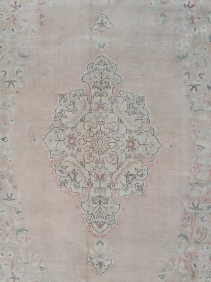 Vıntage rug, turkısh rug, muted vıntage rug, oushak rug, kıtchen rug, area rug 5x9'4