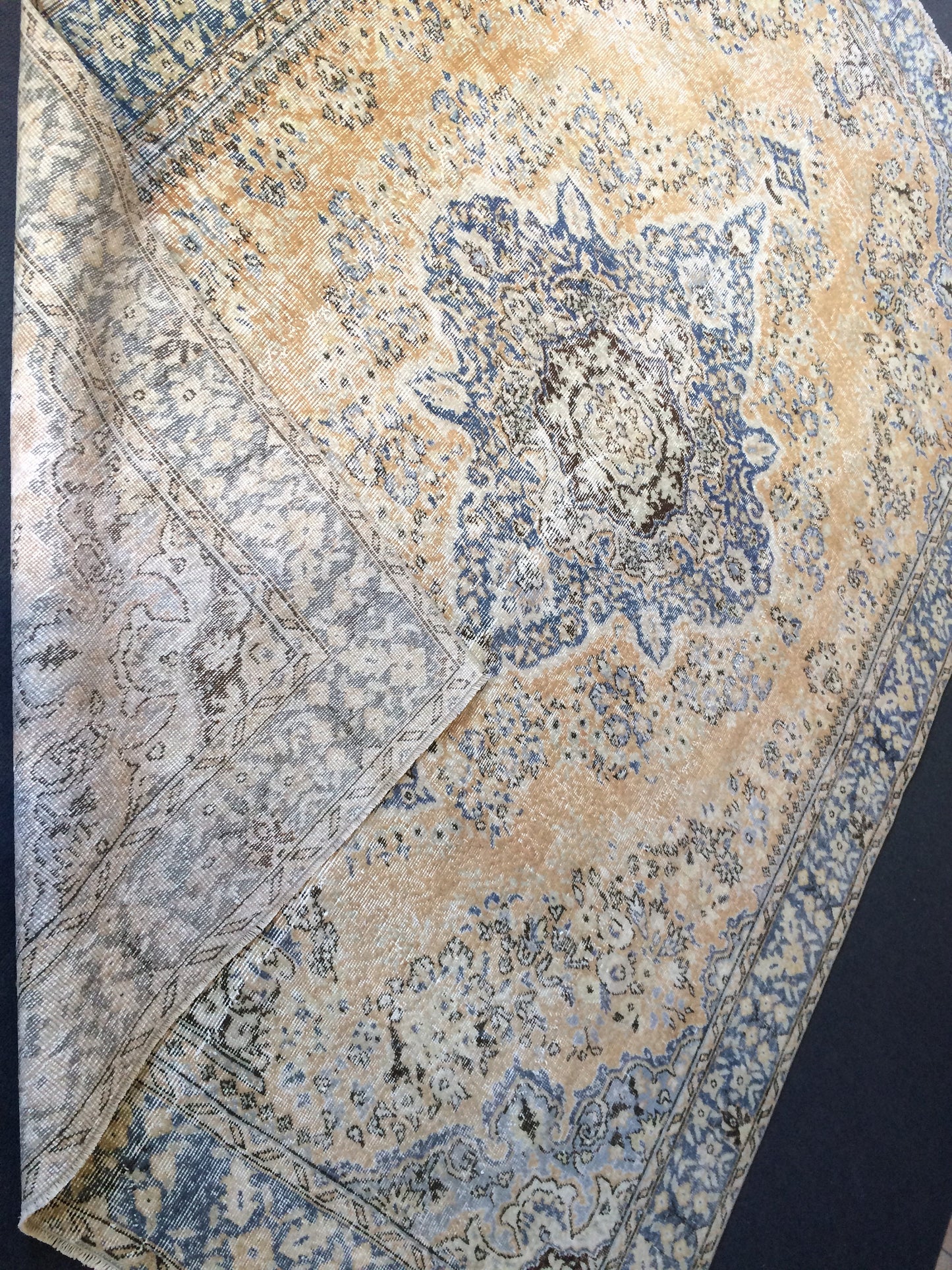 10 x 6.8 Vintage rugs Turkish rug Oushak Rug 7 by 10 Muted Rug