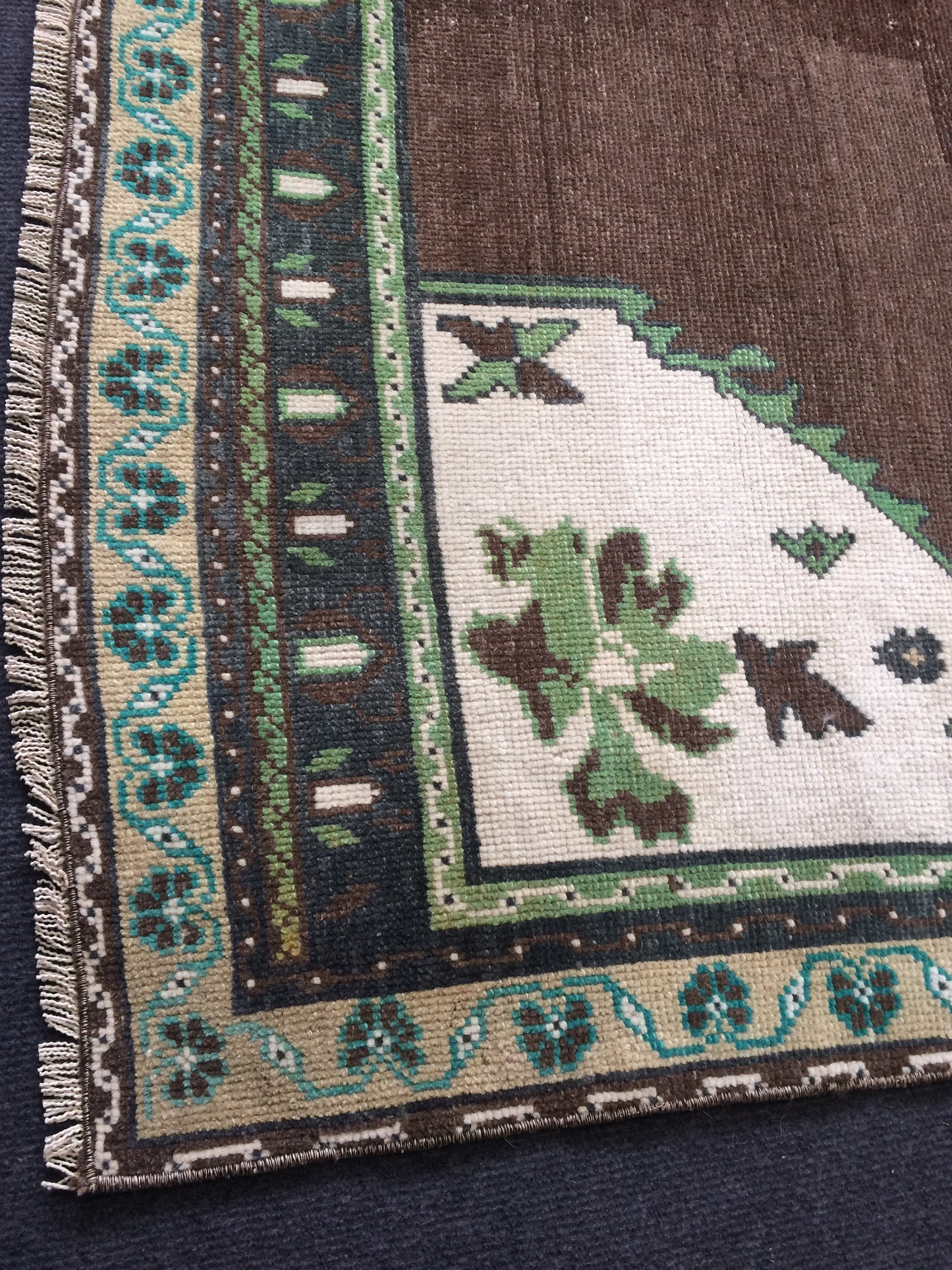 6 x 4 OUSHAK RUG TURKISH Oushak Rug Vintage Rug Oushak Runner Rug Vintage Runner Rug Wool Oushak Rug Hand Made Rugs Vintage Turkish Rug