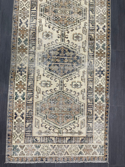 Vintage Persian Runner 2.8 x 11 Rug Antique Runner Rug Handmade Runner Staircase Runner Distressed Runner Wool Runner Rug Oriental Runner