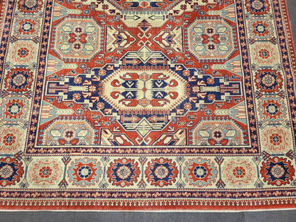 Large OUSHAK RUG, TURKISH 6.5 x 9.3 Oushak Rug, Vintage Rug Low Wool Pile Persian Rug Handmade Rug living room Rug loom rug wholesale rugs