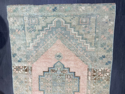 Handmade Rug, Oushak 3.3 x 5.3 Rug,  Persian Rug, Oriental Rug, Turkish Rug, Farmhouse Rug, Vintage Wool rug